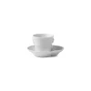 Royal Copenhagen Hvid Elements, espresso kop med underkop 9 cl