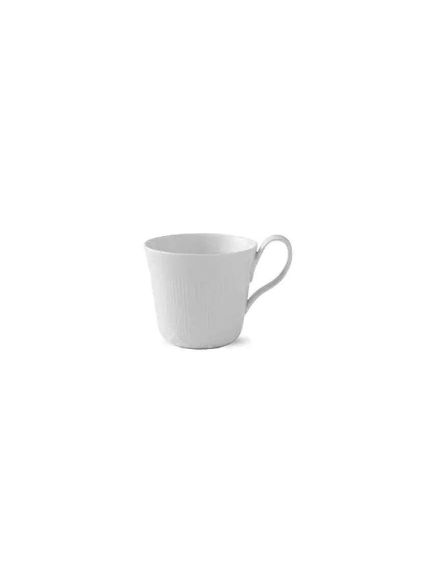 Royal Copenhagen Hvid Elements, højhankskop 35 cl