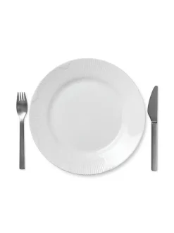 Royal Copenhagen Hvid Elements, tallerken 26 cm