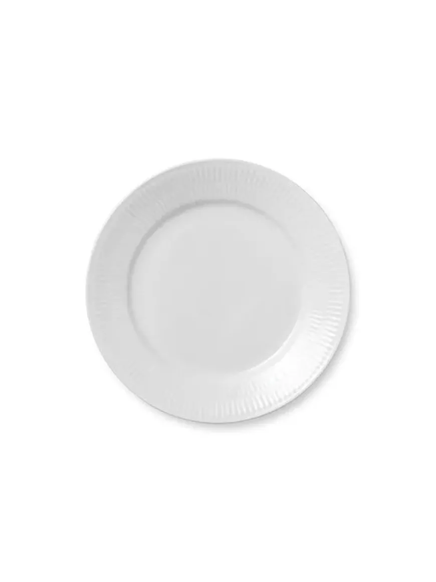 Royal Copenhagen Hvid Elements, tallerken 22 cm