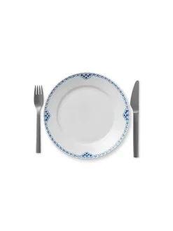 Royal Copenhagen Hvid Elements, tallerken 22 cm