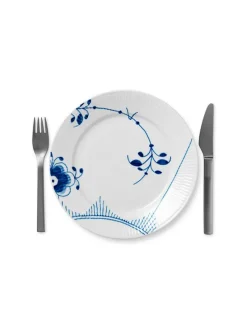 Royal Copenhagen Hvid Elements, tallerken 22 cm