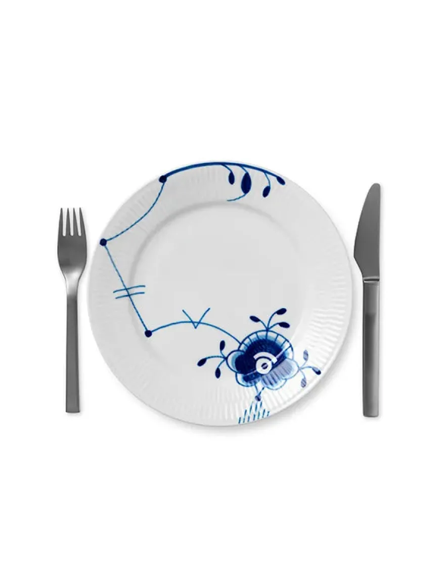 Royal Copenhagen Hvid Elements, tallerken 22 cm