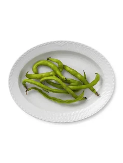 Royal Copenhagen Hvid Halvblonde, fad 36,5 cm