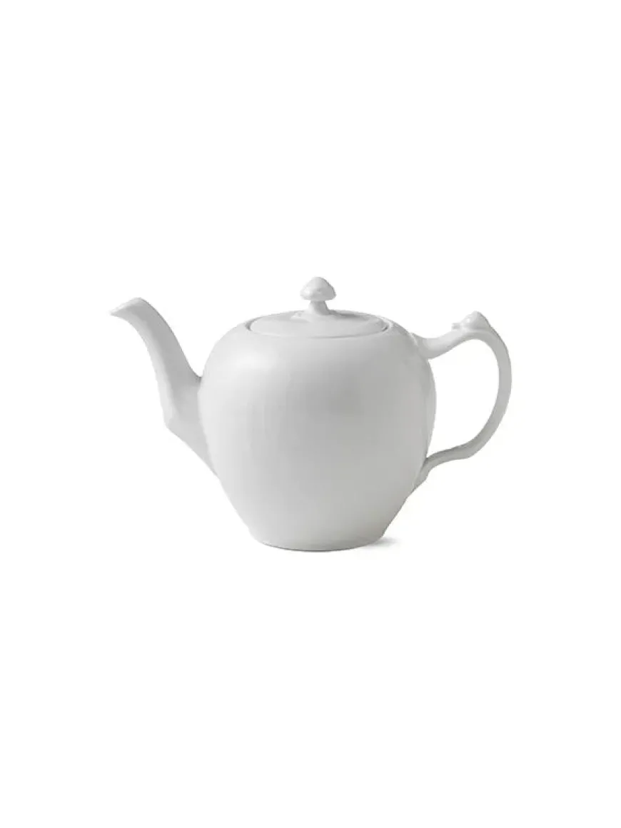 Royal Copenhagen Hvid Halvblonde, tekande med låg 100 cl