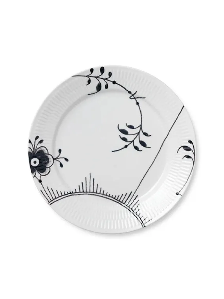 Royal Copenhagen Hvid Halvblonde, tallerken 27 cm