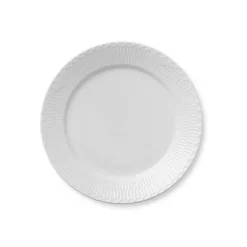Royal Copenhagen Hvid Halvblonde, tallerken 27 cm