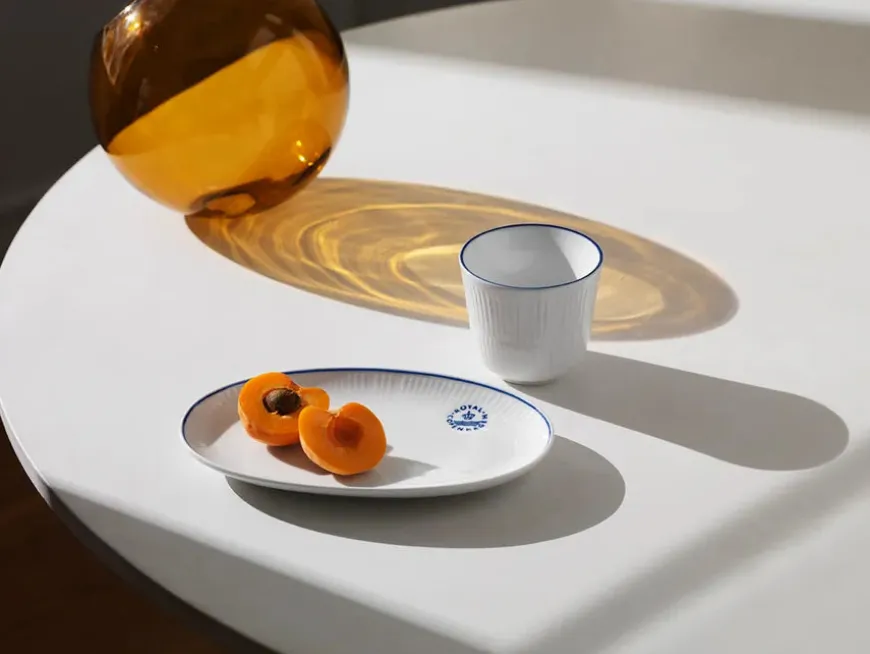 Royal Copenhagen Hvid Halvblonde, termokop 26 cl