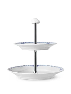 Royal Copenhagen Hvid Riflet, étagére 3 lag