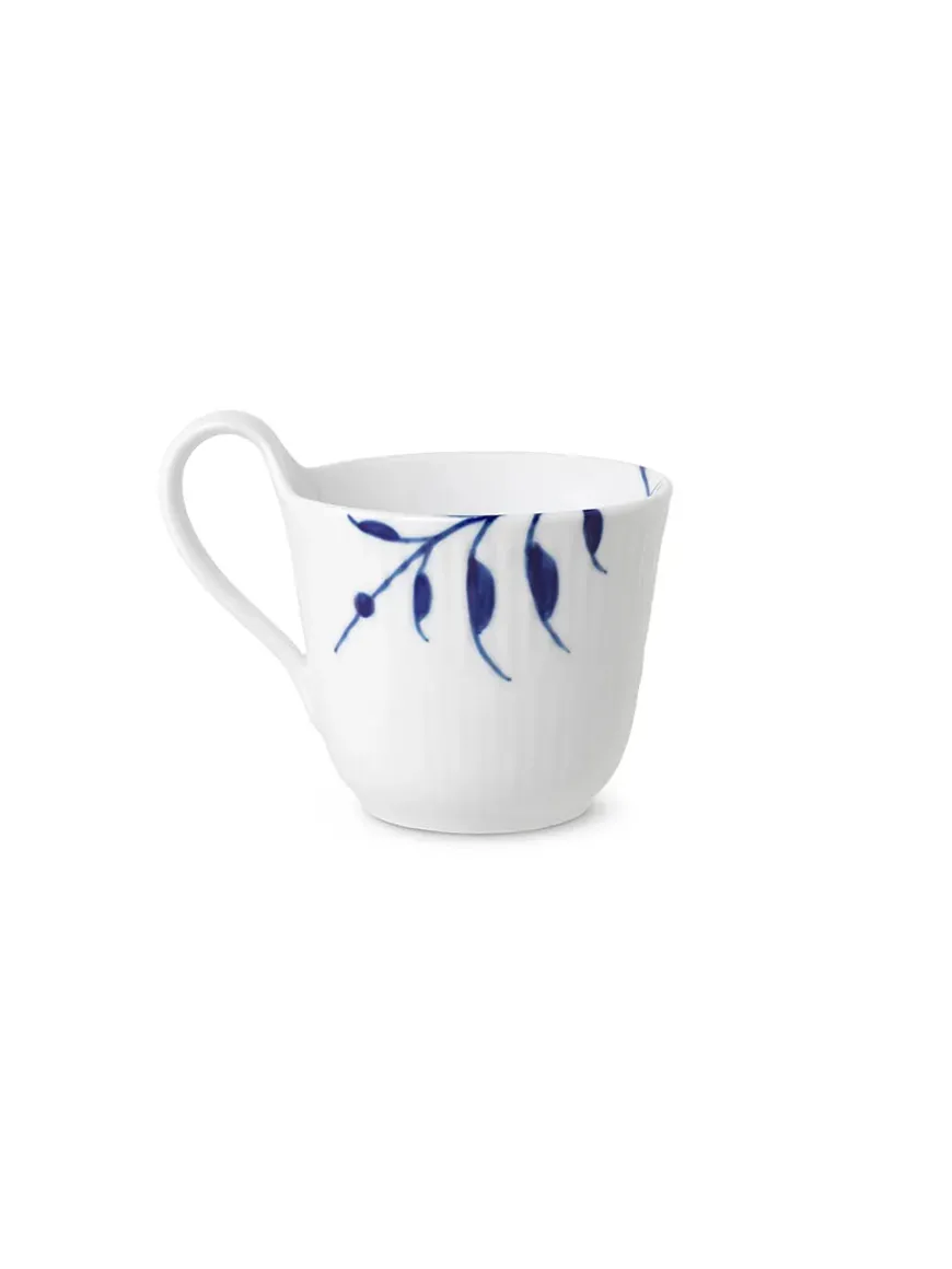 Royal Copenhagen Hvid Riflet, højhankskop 25 cl