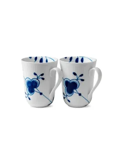 Royal Copenhagen Hvid Riflet, 2-pak kurs 33 cl