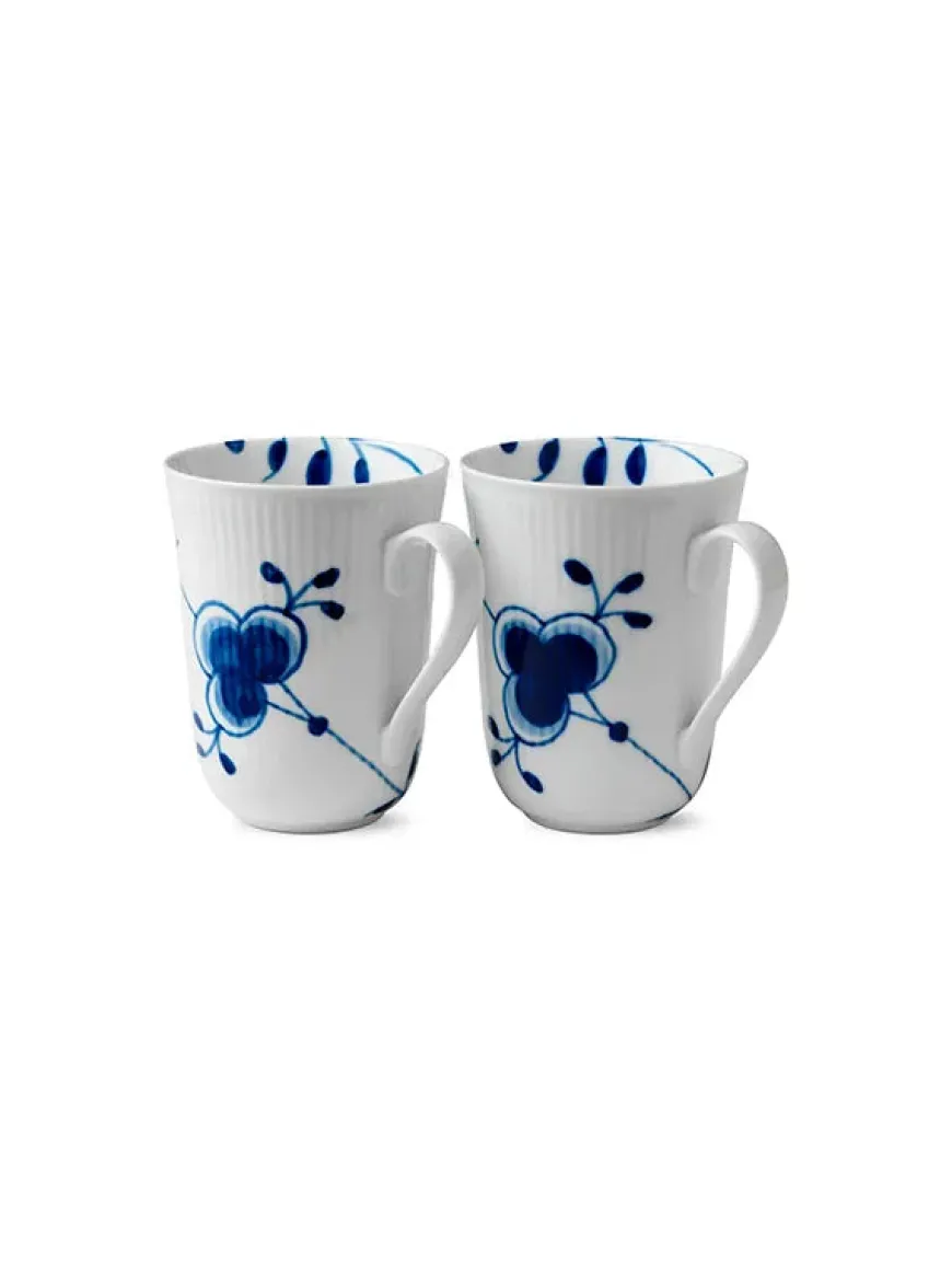 Royal Copenhagen Hvid Riflet, 2-pak kurs 33 cl