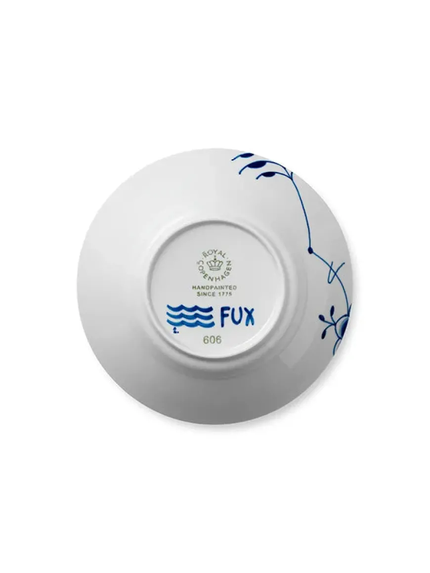 Royal Copenhagen Hvid Riflet, dyb tallerken 24 cm