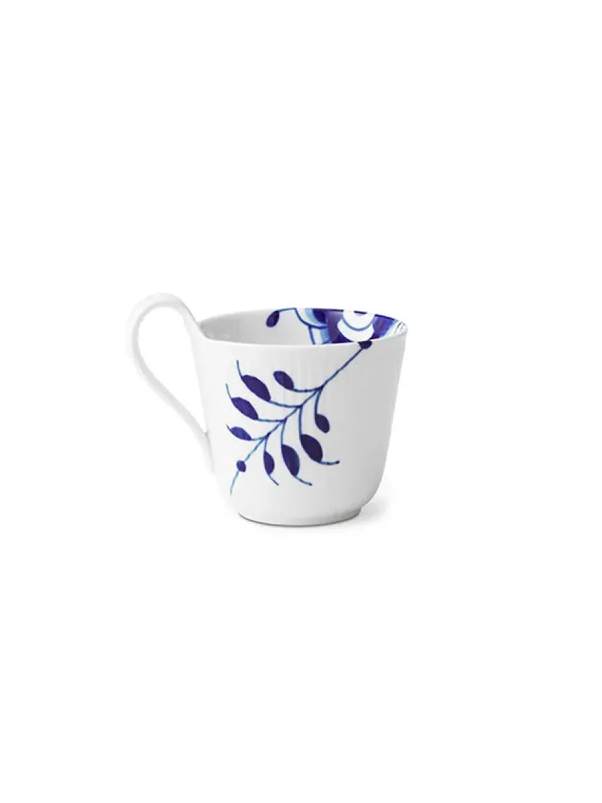 Royal Copenhagen Hvid Riflet, højhankskop 33 cl