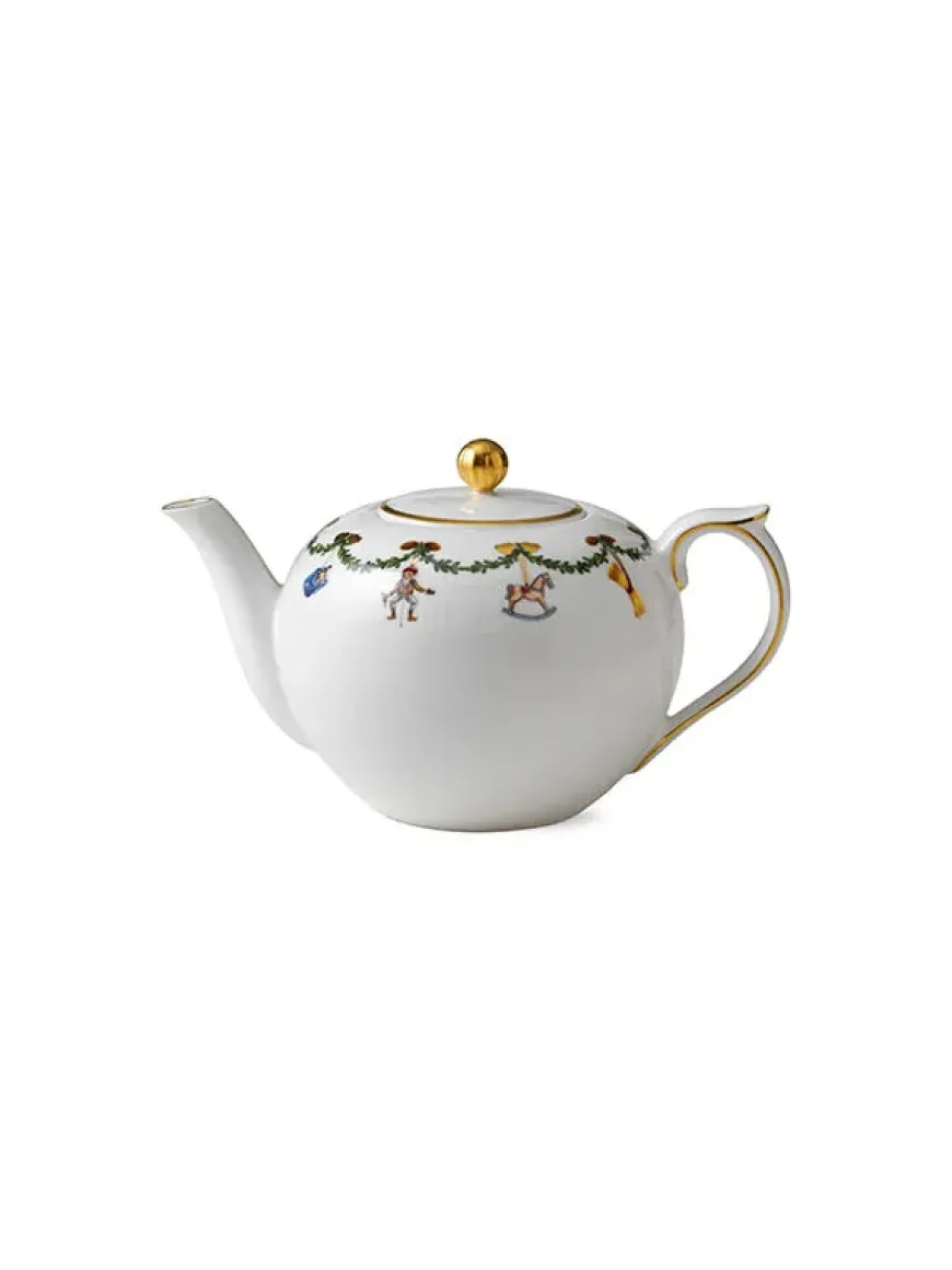 Royal Copenhagen Stjerne Riflet Jul, tekande med låg 140 cl