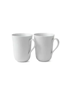 Royal Copenhagen Stjerne Riflet Jul, 2-pak krus 33 cl