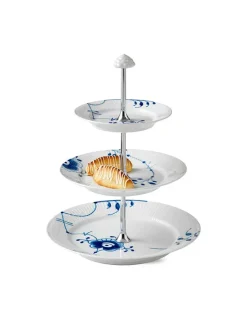 Royal Copenhagen Stjerne Riflet Jul, étagère 23 cm