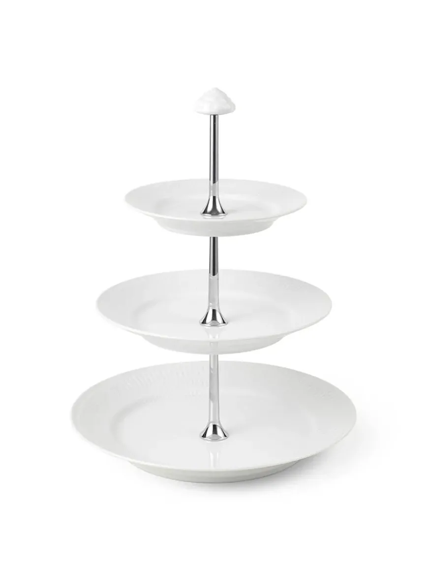 Royal Copenhagen Stjerne Riflet Jul, étagère 23 cm