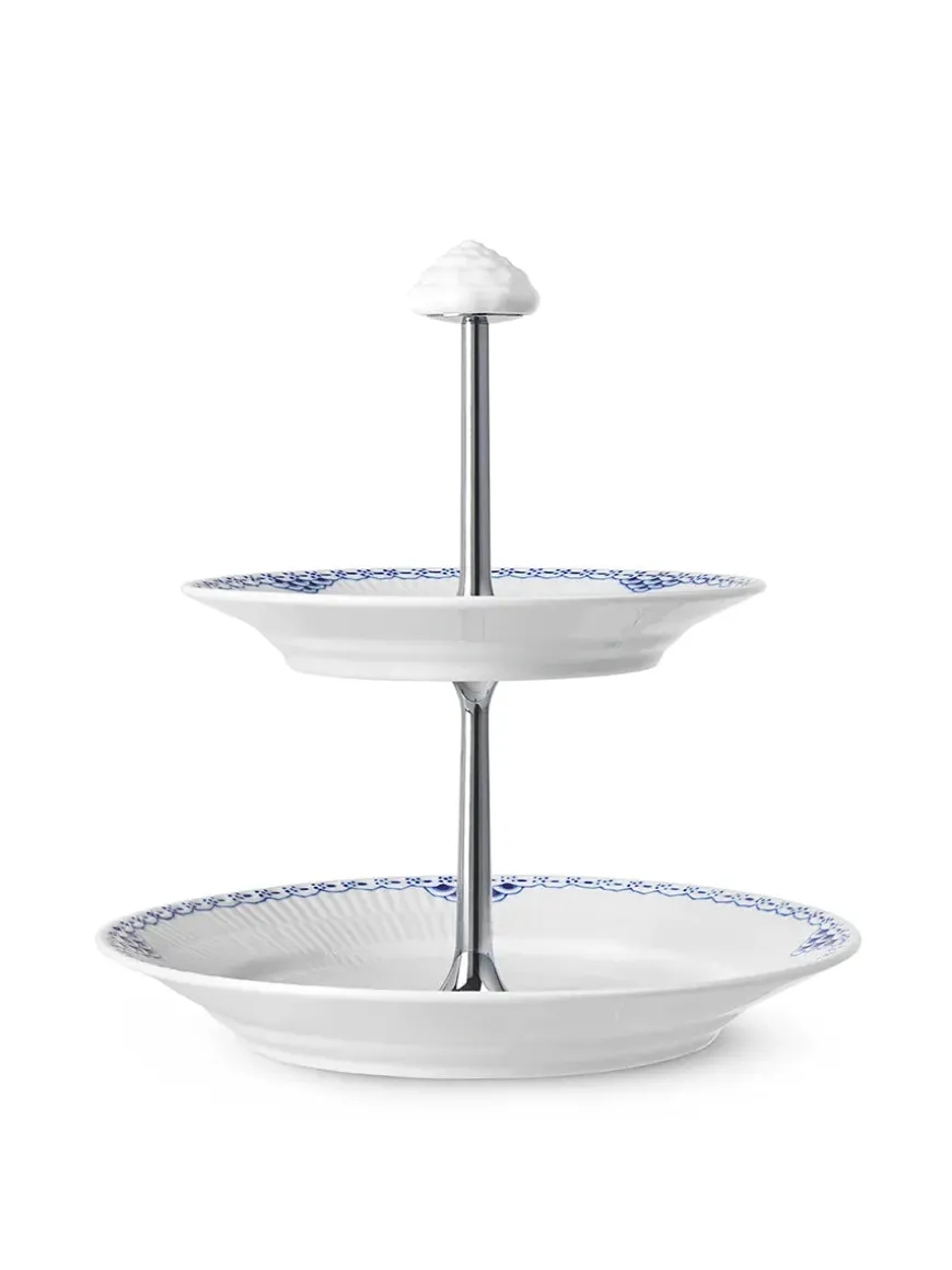 Royal Copenhagen Stjerne Riflet Jul, étagère 23 cm