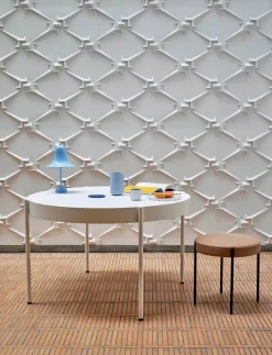 Serie 430 skammel, sort af Verner Panton