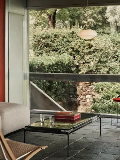 Sett LN12 Sofabord, bianco carrara marble/chrome fra &Tradition