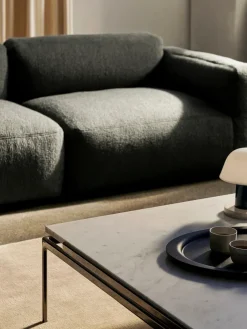 Sett LN13 Sofabord, bianco carrara marble/chrome fra &Tradition