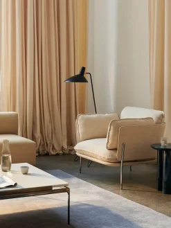 Sett LN13 Sofabord, bianco carrara marble/chrome fra &Tradition