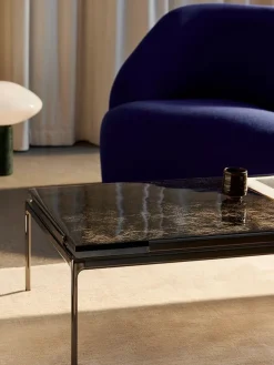 Sett LN12 Sofabord, smoked glass/chrome fra &Tradition