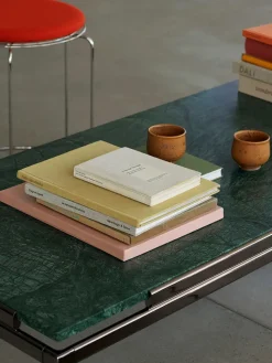 Sett LN12 Sofabord, verde guatemala marble/chrome fra &Tradition