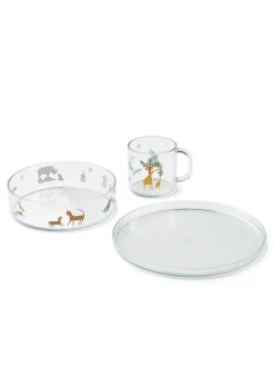 Siva Printed Tableware Set, sea creature/sandy fra Liewood