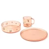 Siva Printed Tableware Set, peach/sea shell fra Liewood