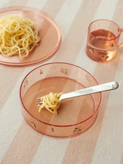 Siva Printed Tableware Set, peach/sea shell fra Liewood