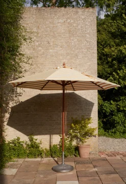 Skagerak Messina Parasol Ø270, Golden Yellow Stripes fra Fritz Hansen