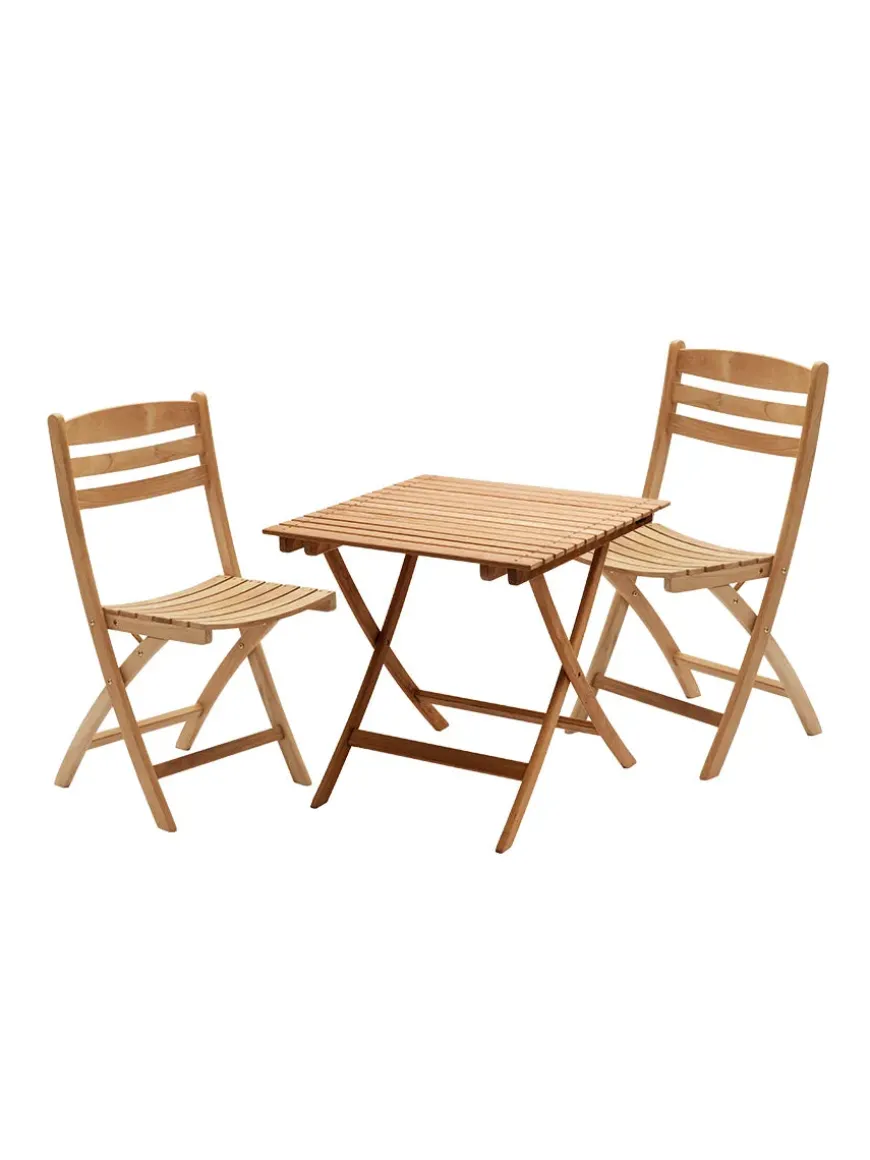 Skagerak Selandia Sæt, 2 armstole og bord 75 fra Fritz Hansen