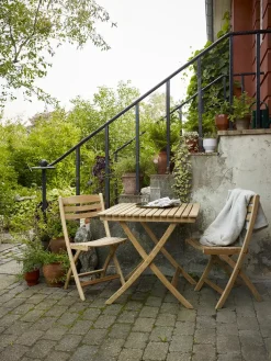 Skagerak Selandia Sæt, 4 armstole og bord 147 fra Fritz Hansen