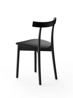 Skinny wooden chair, ash/blue fra Nine