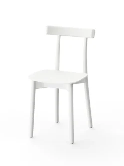 Skinny wooden chair, ash/blue fra Nine