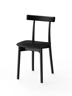 Skinny wooden chair, ash/red fra Nine