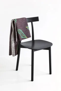 Skinny wooden chair, ash/white fra Nine