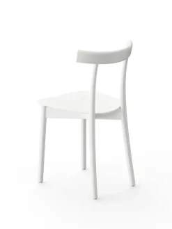 Skinny wooden chair, ash/white fra Nine