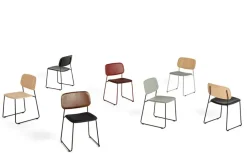 Soft Edge 50 Sled, polstret stol fra Hay