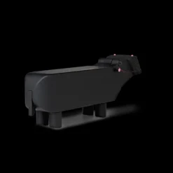 Sort flodhest af Kay Bojesen