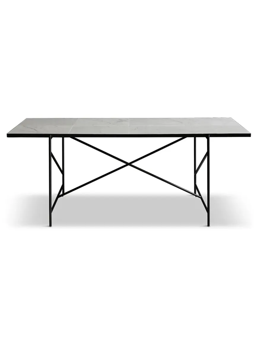 Spisebord 185, sort marmor fra HANDVÄRK