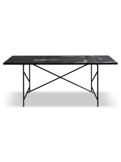 Spisebord 185, sort marmor fra HANDVÄRK