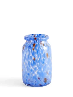 Splash Vase, Roll neck blue fra Hay