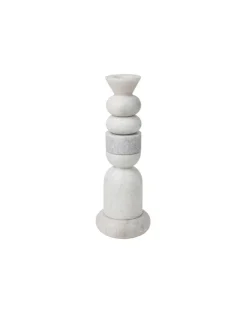 Stone Stacking Candleholder White fra Tom Dixon