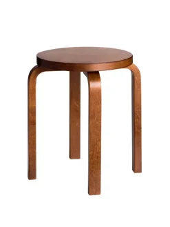 Stool E60, sortlakeret fra Artek