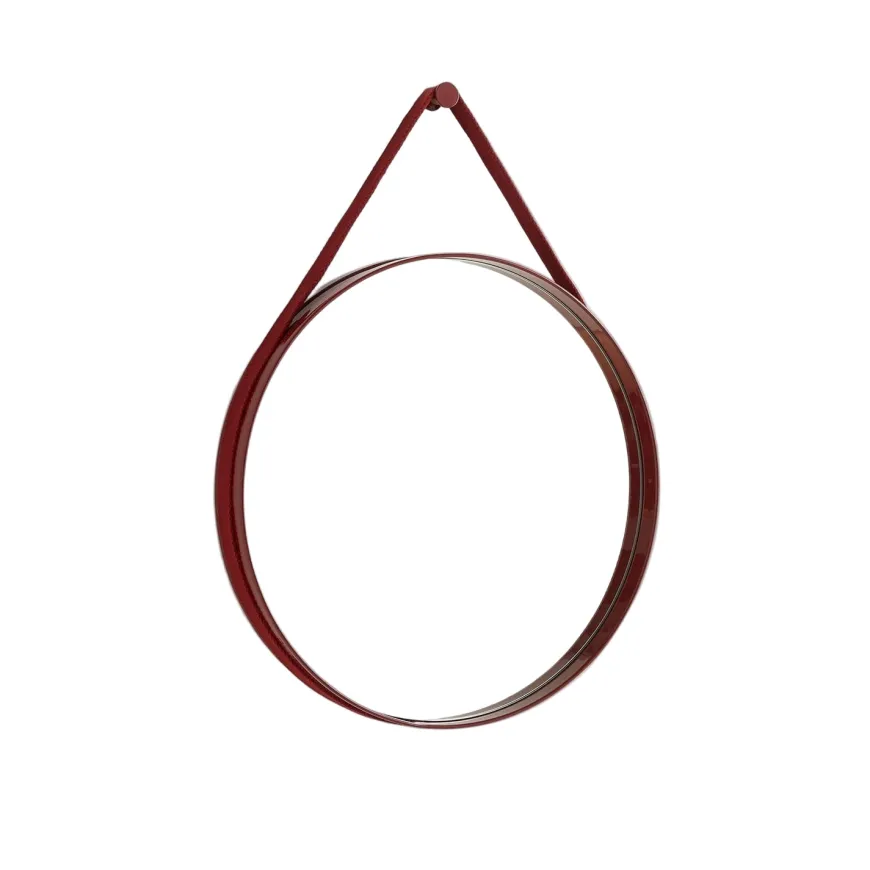 Strap Mirror No 2 Ø50 Red - Spejl fra Hay