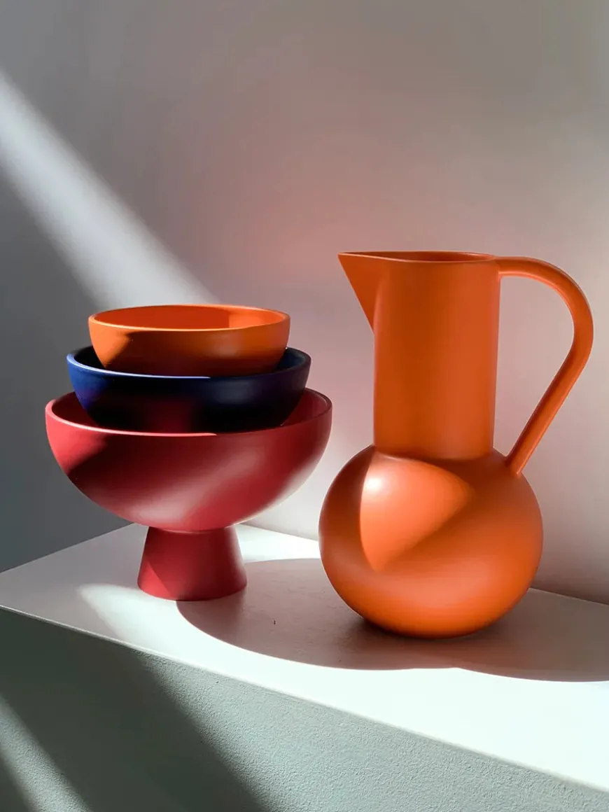 Strøm Skål, coral blush fra raawii