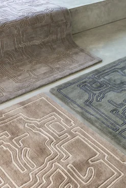 Structures 2.0 Tæppe, Pale Rose fra Massimo